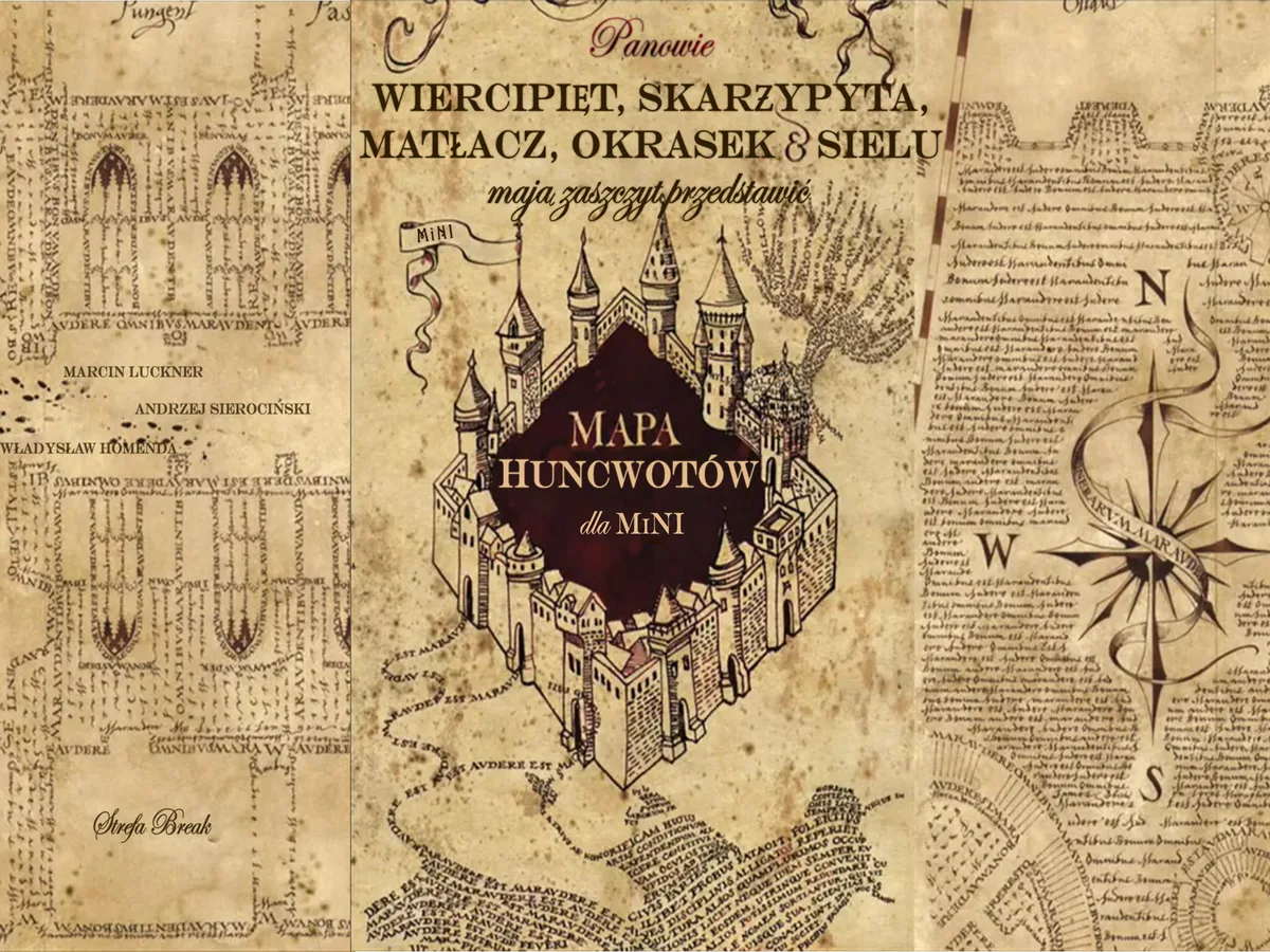 Original illustrated Mapa Huncwotów project cover